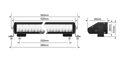 STEDI ST1K 21.5" EMARK LED LIGHT BAR YELLOW