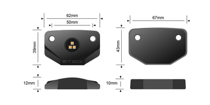 AMBER STEDI SURFACE LED ROCK LIGHT (1500K)