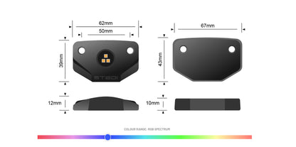 STEDI SURFACE 6 LED ROCK LIGHTS (RGB)