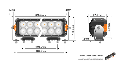 STEDI ST3303 PRO 39" 60 LED LIGHT BAR