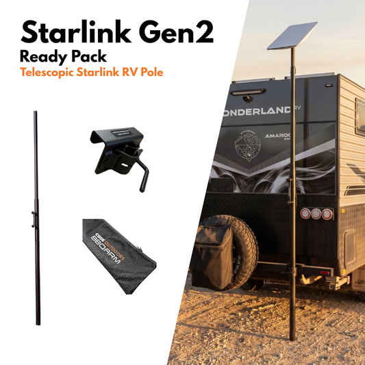 BBQARM STARLINK GEN 2 READY PACK WITH TELESCOPIC STARLINK RV POLE