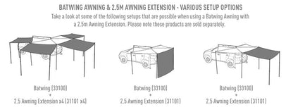 RHINO BATWING/SUNSEEKER AWNING EXTENSION
