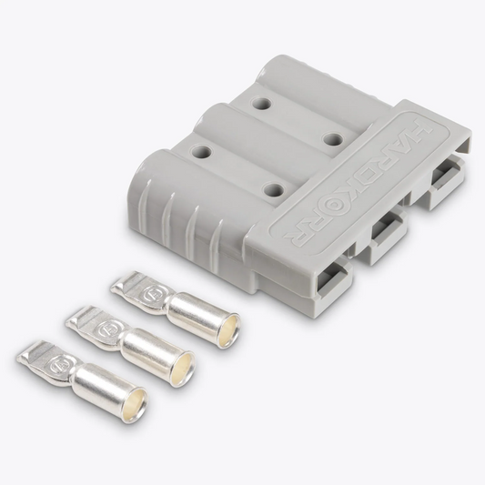 HARDKORR 3 PIN 50A ANDERSON PLUG - GREY