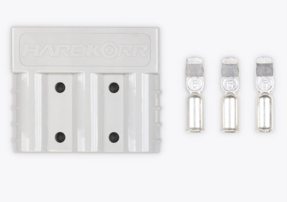 HARDKORR 3 PIN 50A ANDERSON PLUG - GREY