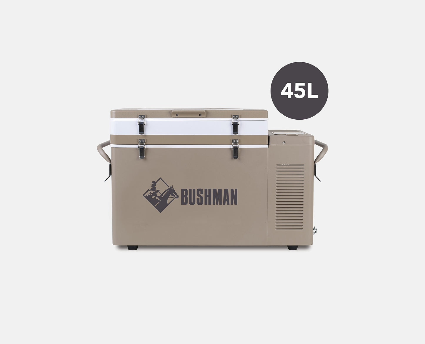 BUSHMAN HD-SERIES FRIDGE / FREEZER 35-52L 12/24V INC EXTENSION KIT, COVER & A/C TRANSFORMER
