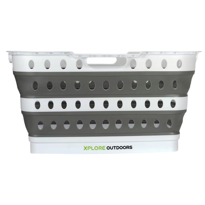 XPLORE OUTDOORS COLLAPSIBLE LAUNDRY BASKET WITH FOLD OUT LEGS