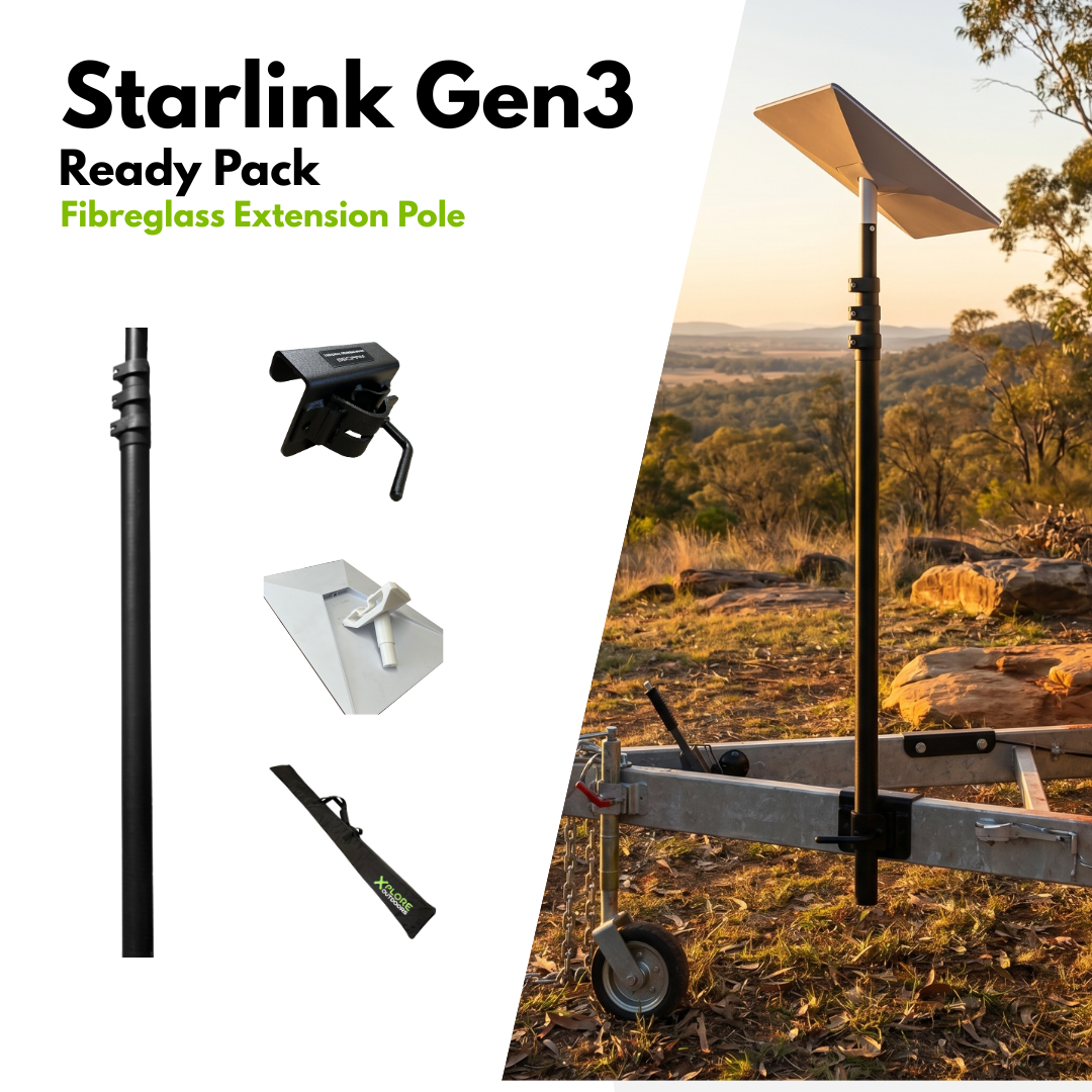 XPLORE STARLINK GEN 3 READY PACK WITH FIBREGLASS EXTENSION POLE