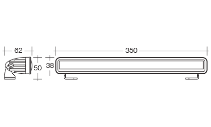 NARVA 9-32V LED LIGHT BAR 350MM