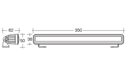 NARVA 9-32V LED LIGHT BAR 350MM
