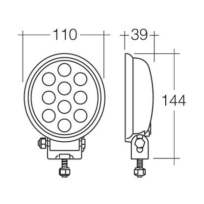 NARVA 9-33V LED FLOOD W/LAMP 1000LM
