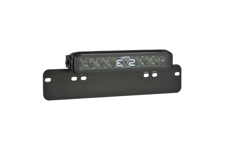 NARVA 10" EX2 BLACKOUT SINGLE ROW LIGHT BAR WITH LICENCE PLATE BRACKET