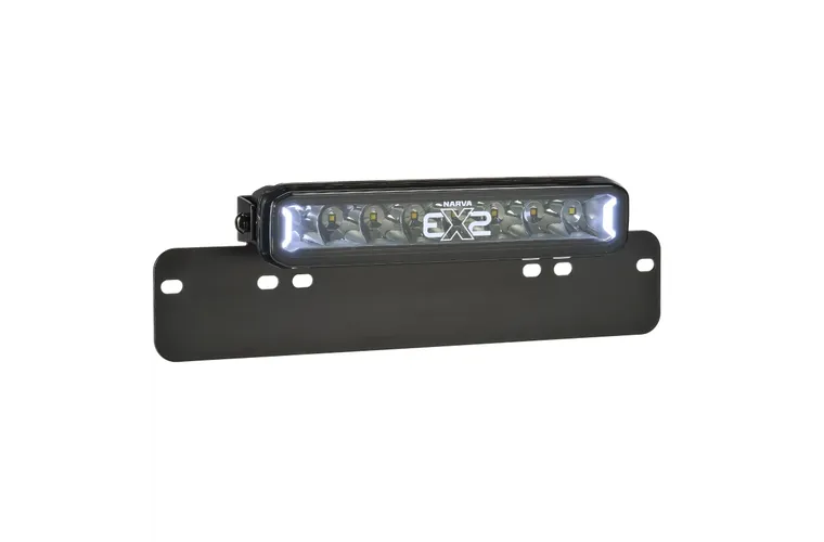 NARVA 10" EX2 BLACKOUT SINGLE ROW LIGHT BAR WITH LICENCE PLATE BRACKET