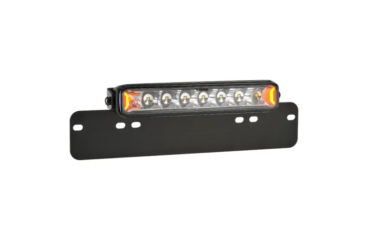 NARVA 10" EX2 BLACKOUT SINGLE ROW LIGHT BAR WITH LICENCE PLATE BRACKET