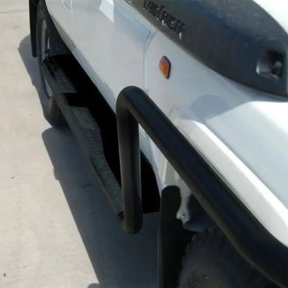 TJM SIDE STEPS MODULAR STEEL TEX BLACK 63MM