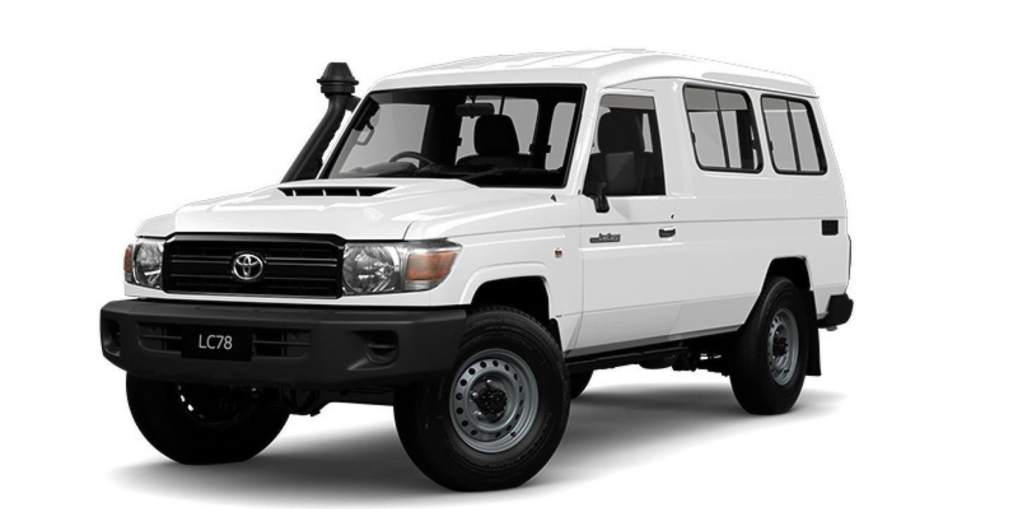 TOYOTA LANDCRUISER 78 Series (2016+) REAR B/DUCK S/COVERS 4 ELEMENTS BLACK