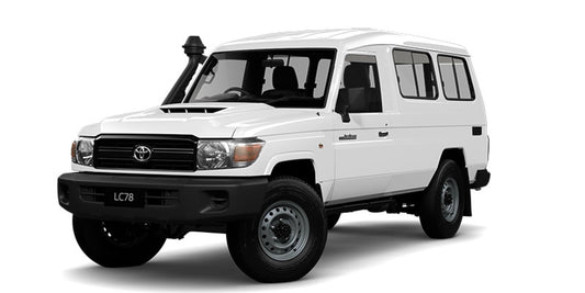 TOYOTA LANDCRUISER 78 Series (2016+) REAR B/DUCK S/COVERS 4 ELEMENTS BLACK