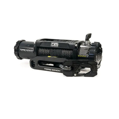TJM TORQ WINCH 9500LB WITH BLACK SYNTHETIC ROPE