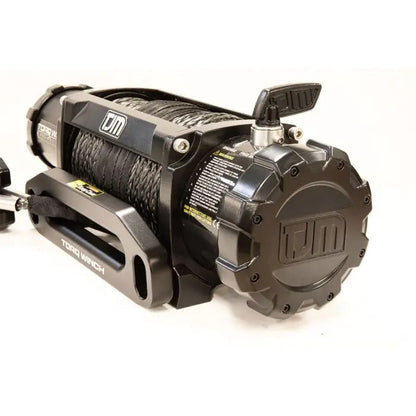 TJM TORQ WINCH 9500LB WITH BLACK SYNTHETIC ROPE