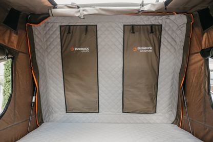 BUSHBUCK ARMOURDILLO ROOFTOP TENT 1.9X2.1m RHS With FREE Annex To Suit