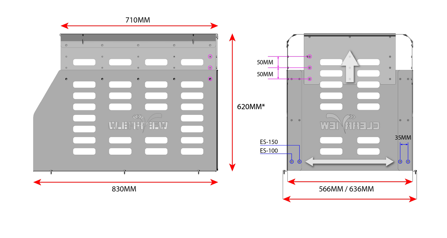 CLEARVIEW FRIDGE CAGE TO SUIT ES-100PLUS & ES-150PLUS EASY SLIDES