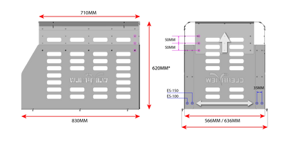 CLEARVIEW FRIDGE CAGE TO SUIT ES-100PLUS & ES-150PLUS EASY SLIDES