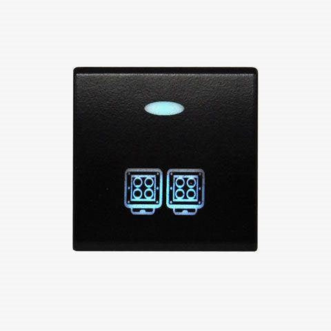 TOYOTA ON / OFF SWITCH WITH WORK LIGHTS ICON (22mm X 22mm) LIGHTFORCE