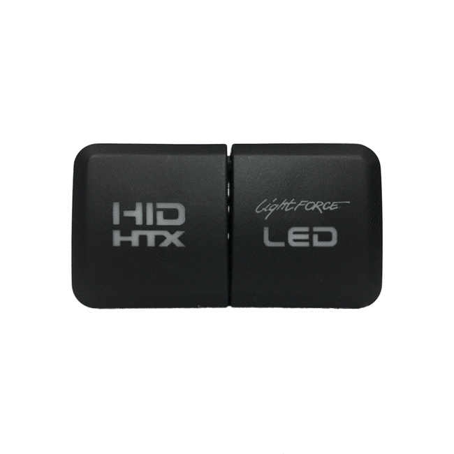 TOYOTA DUAL LED/HID SWITCH HORIZONTAL WITH HTX ICON