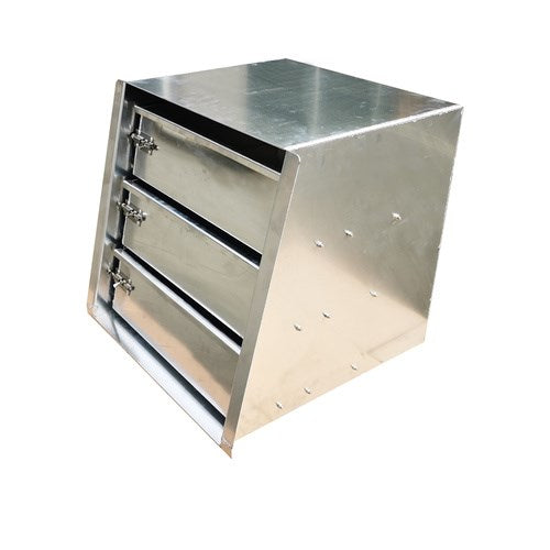 ETB ALLOY UTE CANOPY 3 DRAWER DRAW SLIDE WHITE 470mm