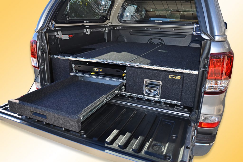 TOYOTA LANDCRUISER 300 Series 7 SEATER (2021+)-RVSS ALLOY EASY ACCESS COMBO 1 DRAWER SYSTEM & WING KIT
