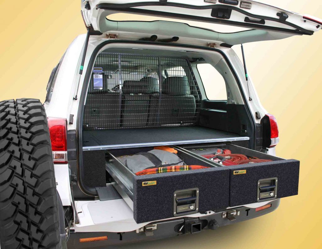 TOYOTA LANDCRUISER 300 Series 5 SEATER (2021-2025)-RVSS ECOLITE TWIN DRAWER SYSTEM & WING KIT