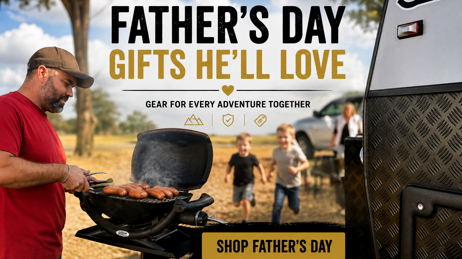 Shop the Top 30 Father's Day gifts for dads in Australia, featuring hand-picked 4WD accessories, camping gear, touring equipment and outdoor essentials for every budget.