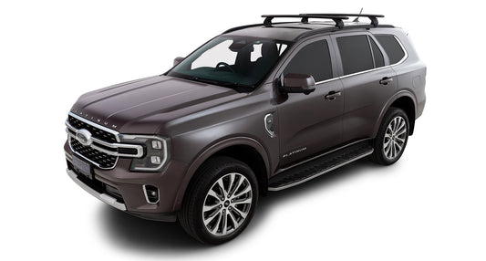 RHINO RACKS 2 BAR ROOF RACK SUIT FORD Everest U704 5dr SUV With Flush Rails 22 On