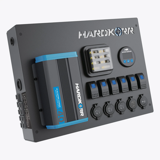 HARDKORR 12V POWER CONTROL HUB W/40A DC-DC CHARGER