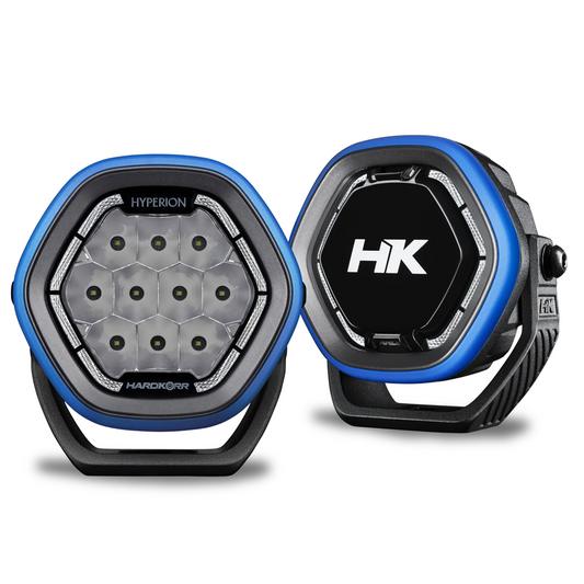 HARDKORR 4" HYPERION DRIVING LIGHTS (PAIR) 1 LUX @ 465M INCL HARNESS
