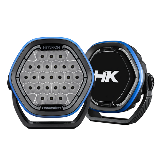 HARDKORR 7" HYPERION DRIVING LIGHTS (PAIR) 1 LUX @ 935M INCL HARNESS