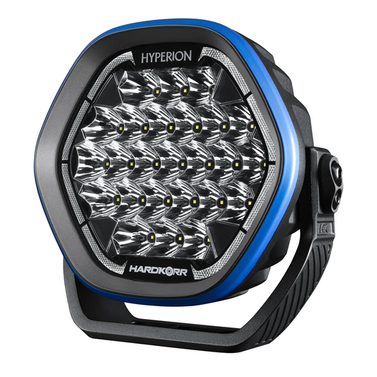 HARDKORR 7" HYPERION DRIVING LIGHTS (PAIR) 1 LUX @ 935M INCL HARNESS