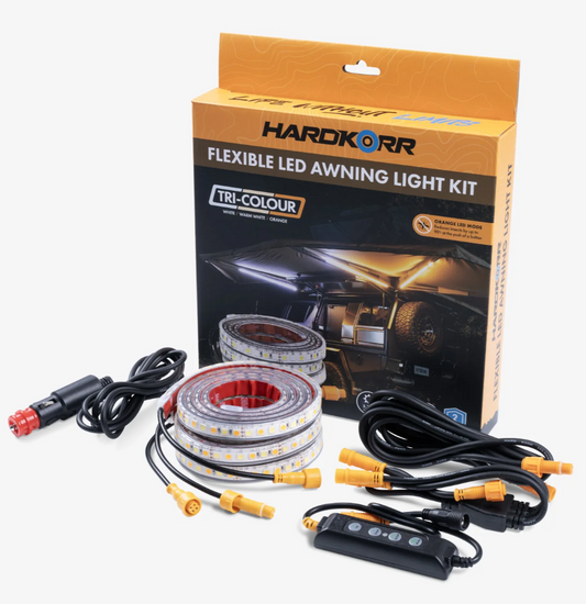 HARDKORR 3 STRIP TRI-COLOUR LED AWNING LIGHT KIT