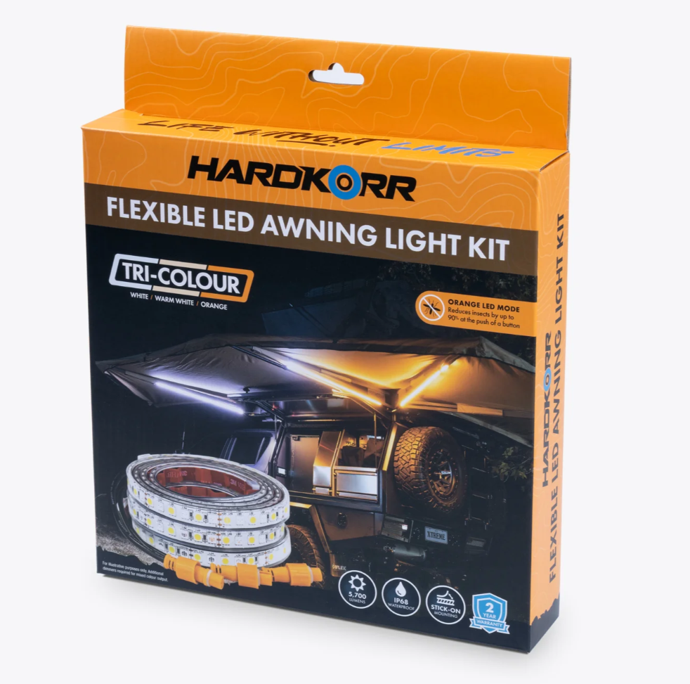 HARDKORR 3 STRIP TRI-COLOUR LED AWNING LIGHT KIT
