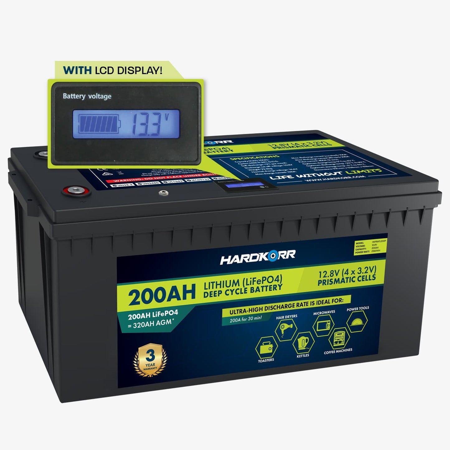 HARDKORR POWER 200AH LIFEPO4 BATTERY