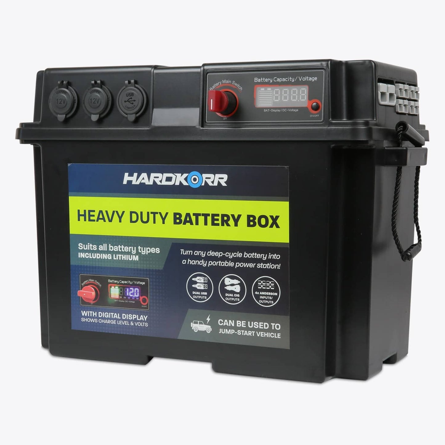 HARDKORR H/DUTY BATTERY BOX BLACK