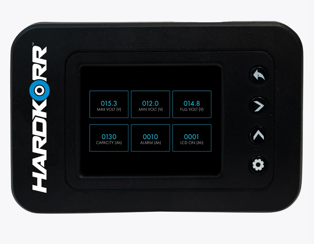 HARDKORR REMOTE BATTERY MONITOR WITH HIGH-PRECISION 100V/500A SHUNT BLUE TOOTH