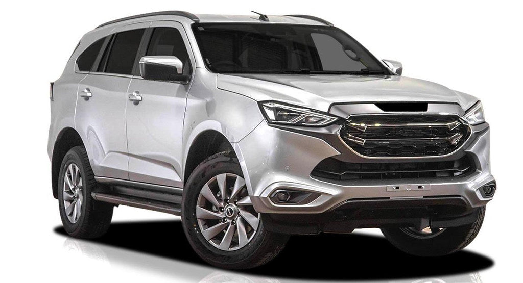 ISUZU MU-X ROOF RACKS RHINO PIONEER 6 PLATFORM WITH BACKBONE