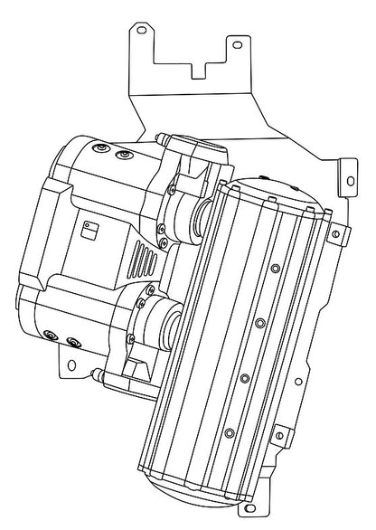 TOYOTA LANDCRUISER 300 Series (2021+)-KIT 3 SINGLE OR TWIN COMPRESSOR & TANK BRACKET