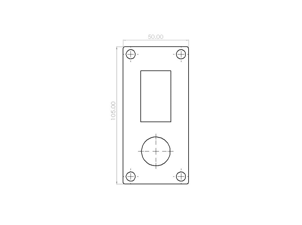 JBA AIR OUTLET & SWITCH MOUNTING PLATE