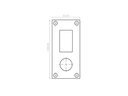 JBA AIR OUTLET & SWITCH MOUNTING PLATE