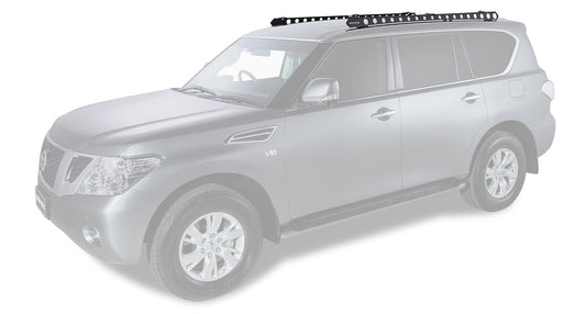 NISSAN PATROL Y62 ROOF RACKS RHINO PIONEER 6 PLATFORM WITH BACKBONE