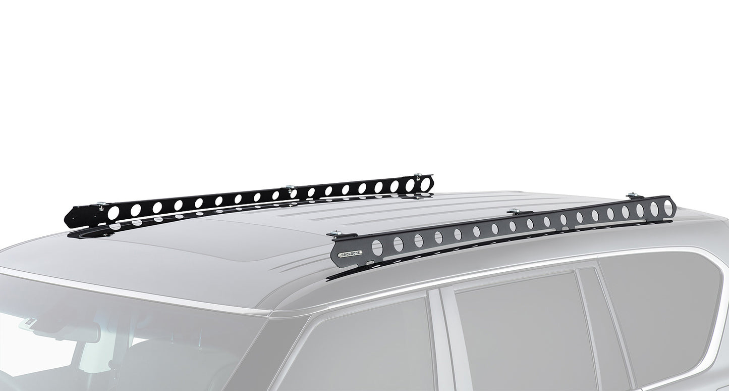 NISSAN PATROL Y62 ROOF RACKS RHINO PIONEER 6 PLATFORM WITH BACKBONE
