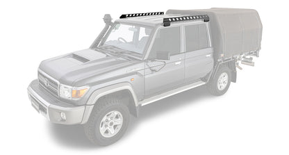TOYOTA LANDCRUISER 79 Series ROOF RACKS RHINO PIONEER 6 PLATFORM WITH BACKBONE