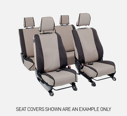 TOYOTA LANDCRUISER 200 Series FR & RR MSA 4X4 SEAT COVERS GREY CANVAS