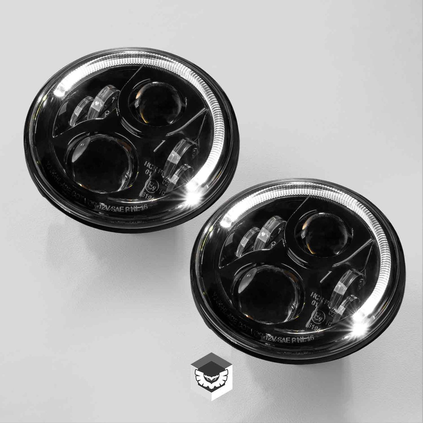 STEDI IRIS 7" LED HEADLIGHT BLACK (PR)